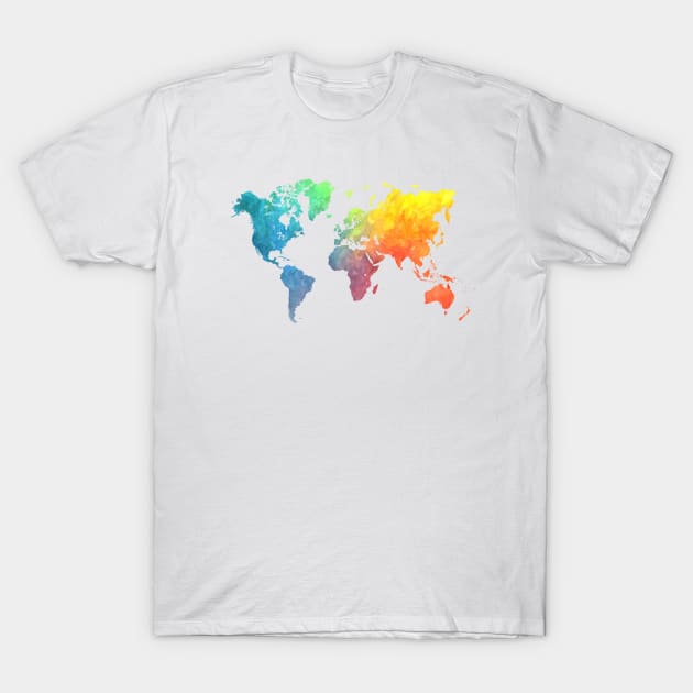 world map colors  #map #worldmap T-Shirt by JBJart